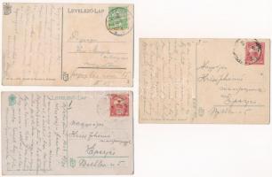 Tátra, Magas-Tátra, Vysoké Tatry; - 3 db RÉGI képeslap / 3 pre-1945 postcards