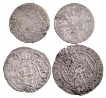 4 db vegyes külföldi Ag érmetétel, közte Lengyel Királyság 1614-1628. 3P (1/24T) Ag III. Zsigmond + Ausztria 1660. 1kr Ag T:2-,3 patina, ü. 4pcs of foreign Ag coin lot, in it Poland 1614-1628. 3 Polkers (1/24 Thaler) Ag Sigismund III + Austria 1660. 1 Kreuzer Ag C:VF,F patina, ding