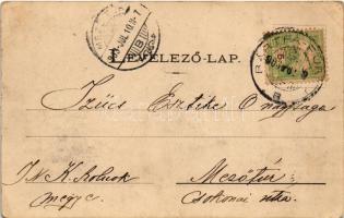 1903 Bártfafürdő, Bardejovské Kúpele, Bardiov, Bardejov; látkép. Divald Adolf 41. / general view, sp...