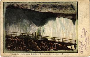 1904 Dobsina, Dobschau; Dobsinská ladová jaskyna / Dobschauer Eishöhle / Dobsinai jégbarlang, belső. Fejér E. kiadása / ice cave, interior (EM)