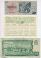 Csehszlovákia 1961. 100K + 1970. 20K + 1987. 10K (3x) + Csehszlovákia 1937. "37. Csehszlovák Os...