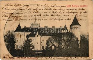 1906 Nagykároly, Carei; Gróf Károly kastély. Eigner Simon kiadása / castle (fl)