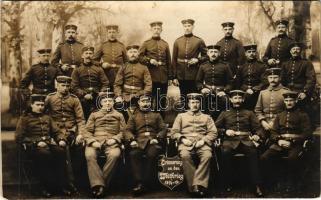 Erinnerung an den Weltkrieg 1914-15 / WWI German military, group of soldiers. Karl Honauer photo