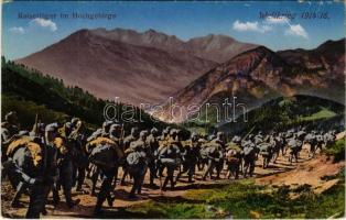 Kaiserjäger im Hochgebirge. Weltkrieg 1914-16 / WWI Austro-Hungarian K.u.K. military, Tyrolean Rifle Regiment in the mountains (EK)