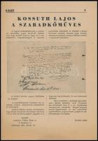 1948 A Kelet c. szabadkömáves újság márciusi száma Kossuth Lajosról szóló cikkel.
