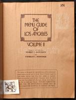 Robert C. Mortimer: The Menu guide of Los Angeles Volume II. 192p.