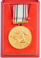 Gáll Gyula (1939-) 1966. "VIII. Atlétikai Európa Bajnokság Budapest" aranyozott Ag díjérem...