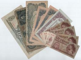 1930. 20P + 1939. 5P (4db) + 1944. 1P-50P "A Vöröshadsereg Parancsnoksága" (5db, 4xklf) T:III,III- közte szép papír