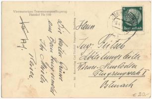 1941 Viermotoriges Transozeanpostflugzeug Heinkel He 116 (Schlesien D-AJIE). swastika (fl)