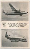 Fly Bea in Europes finest air fleet. British European Airways Elizabethan Class and Viscount Discovery Class aeroplanes