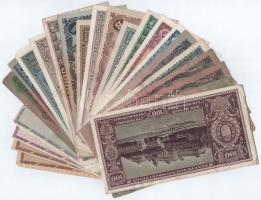 24db klf pengő, adópengő bankjegy T:III közte szép papír is