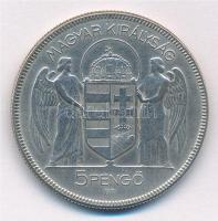 1930. 5P Ag "Horthy jobbra" T:2 Adamo P8