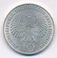 NSZK 1972F 10M Ag "MünchenI Olimpia / Olimpiai Láng" T:1- FRG 1972F 10 Mark Ag "Olymp...