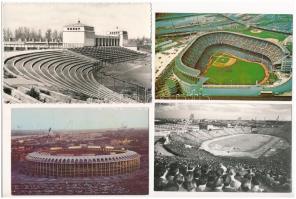 12 db MODERN motívum képeslap: sport, stadionok / 12 modern motive postcards: sport, stadiums