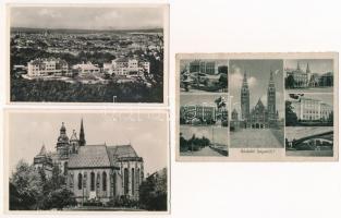 5 db RÉGI magyar város képeslap / 5 pre-1945 Hungarian town-view postcards