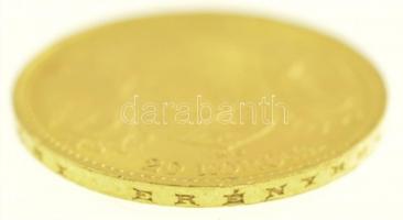 1897KB 20K Au "Ferenc József" Körmöcbánya (6,79g/0.900) T:1- / Hungary 1897KB 20 Korona Au...