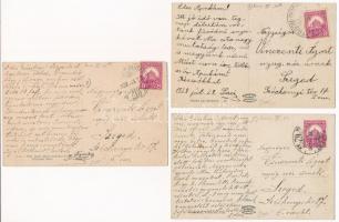 Piliscsaba-tábor - 3 db régi képeslap