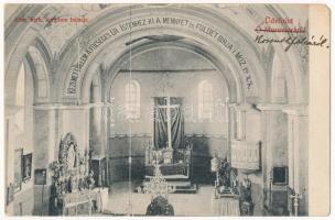 1911 Bácskossuthfalva, Kossuthfalva, Moravica, Ómoravica, Stara Moravica; Római katolikus templom, belső / Catholic church, interior (EM)