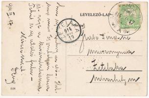 1914 Magyarcsernye, Magyar-Czernye, Nova Crnja; Római katolikus templom, Wersching József üzlete / C...