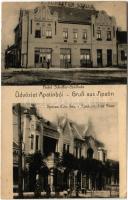 1916 Apatin, Schäffer szálloda, Speiser féle ház. Lotterer Antal kiadása / hotel, villa (EK)