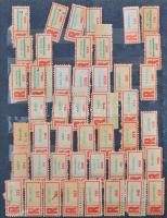 Régi magyar ragjegyek ABC sorrendben 12 lapos közepes berakó 17 oldalán + kevés külföldi