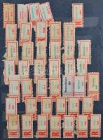 Régi magyar ragjegyek ABC sorrendben 12 lapos közepes berakó 17 oldalán + kevés külföldi