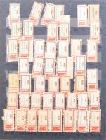 Régi magyar ragjegyek ABC sorrendben 12 lapos közepes berakó 17 oldalán + kevés külföldi