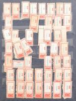 Régi magyar ragjegyek ABC sorrendben 12 lapos közepes berakó 17 oldalán + kevés külföldi