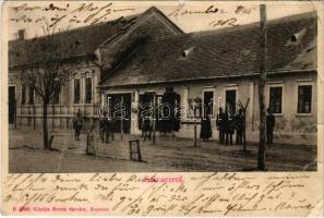 1902 Szivác, Sivac; utca, üzletek. Bruck Sándor kiadása / street view, shops (r)