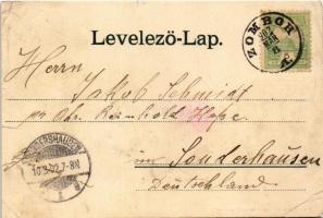 1902 Szivác, Sivac; utca, üzletek. Bruck Sándor kiadása / street view, shops (r)