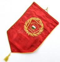 Szocialista Brigád asztali zászló, 38×24 cm