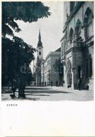 1941 Apatin, utca, városháza. M. Gass kiadása / street view, town hall + 1941 Apatin visszatért So. Stpl. (szakadás / tear)
