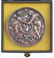 Német Birodalom 1875. "München MDCCCLXXV / Dem Verdienste (Az érdem jeléül)" ezüstözött Br...