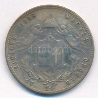 1868GYF 1Ft Ag "Ferenc József / Angyalos címer" Gyulafehérvár T:3 polírozva Hungary 1868GY...