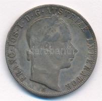 1859B 1Fl Ag "Ferenc József" T:3 patina Hungary 1859B 1 Florin Ag "Franz Joseph" C:F patina Adamo M14