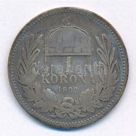 1892KB 1K Ag "Ferenc József" T:3 patina Adamo K5