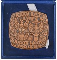 Lengyelország 1978. A Lengyel Néphadsereg 35. éves évfordulójára kiadott, kétoldalas, öntött bronz p...