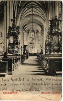 Kolozsvár, Cluj; Mátyás téri templom, belső. Lepage Lajos kiadása / church, interior (EM)