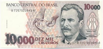 Brazília DN (1993) 10.000C "A 7257023843 A" T:II hajtatlan Brazil ND (1993) 10.000 Cruzeiros "A 7257023843 A" C:XF unfolded Krause P#233c