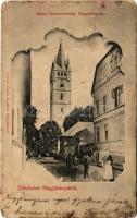 1901 Nagybánya, Baia Mare; Szent István torony. Kovács Gyula kiadása / city tower (EM)