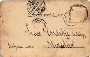 1901 Nagybánya, Baia Mare; Szent István torony. Kovács Gyula kiadása / city tower (EM)