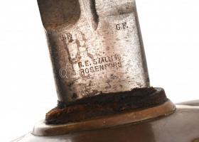 Svéd gyártmányú lovassági szablya, M1893, jelzett (G. E. Svalling Rosenfors, 5R. 1S. No. 62), kopott...