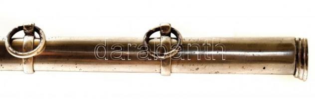 Olasz 1871M lovastiszti kard, gazdagon díszített, címeres pengével, hüvellyel, h: 100 cm / Italian c...