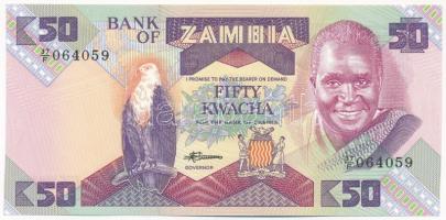 Zambia 1986-1988. 50K "37F 064059" T:II Zambia 1986-1988. 50 Kwacha "37F 064059" C:XF Krause P#28