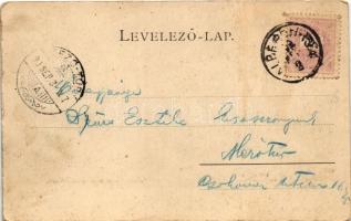 1899 (Vorläufer) Cegléd, Városháza a Kossuth téren. Sebők Béla kiadása (fl)