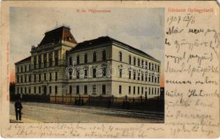 1907 Gyöngyös, M. kir. főgimnázium. Bendl Károly kiadása (EM)