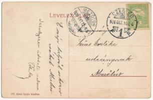 1908 Cegléd, Református templom, Evangélikus templom, Római katolikus templom, Zsidó templom, zsinag...