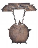 ~1950. "Kiváló Dolgozó" zománcozott Fe kitüntetés, Rákosi-címerrel T:1- / Hungary ~1950. &...