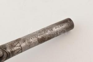 cca 1840-1860 Díszes elöltöltős csappantyús pisztoly, A. Kalliwoda in Prag felirattal a csövön, belg...