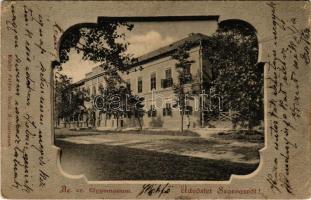 1902 Szarvas, Ágostai hitvallású evangélikus főgimnázium. Farkas Soma kiadása (EK)